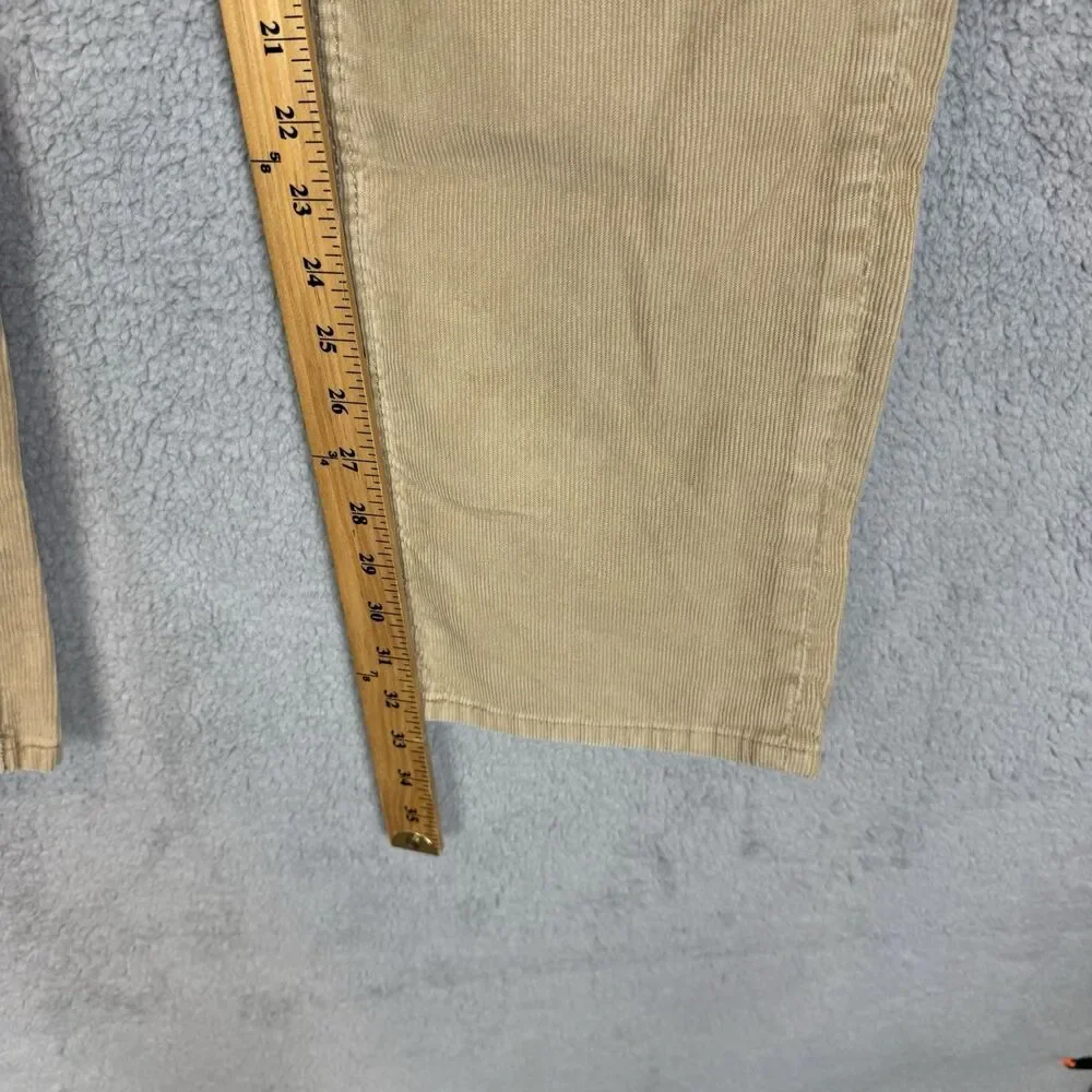 Levis‎ 514 Pants Men’s 32x33 Corduroy Beige Slim Straight Fit Casual